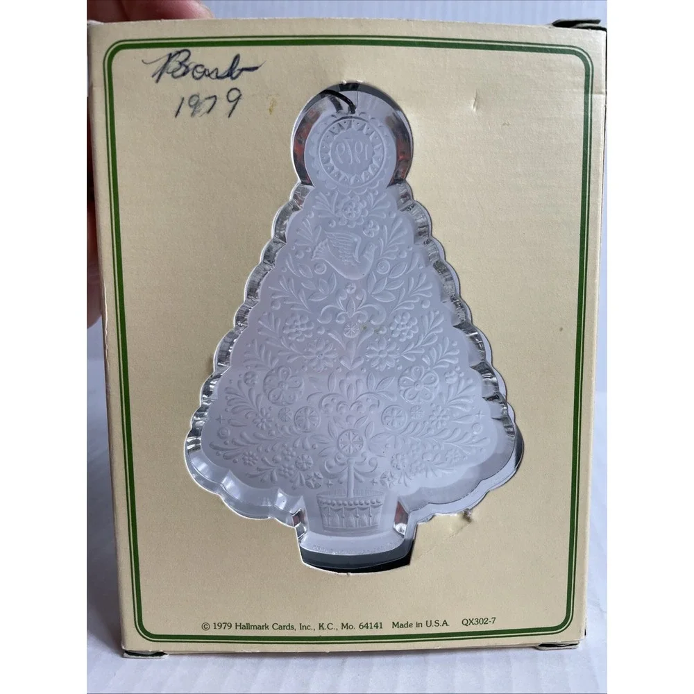 Vintage 1979 Acrylic Hallmark Holiday Highlights Series Tree Christmas Ornament